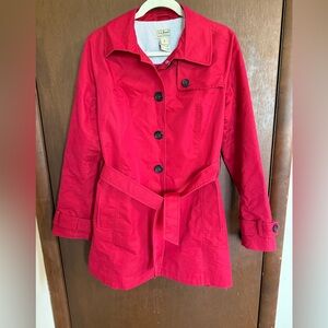 L.L. Bean Red Utility Jacket Size Medium